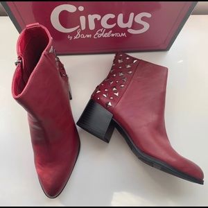 Circus by Sam Edelman studded red booties